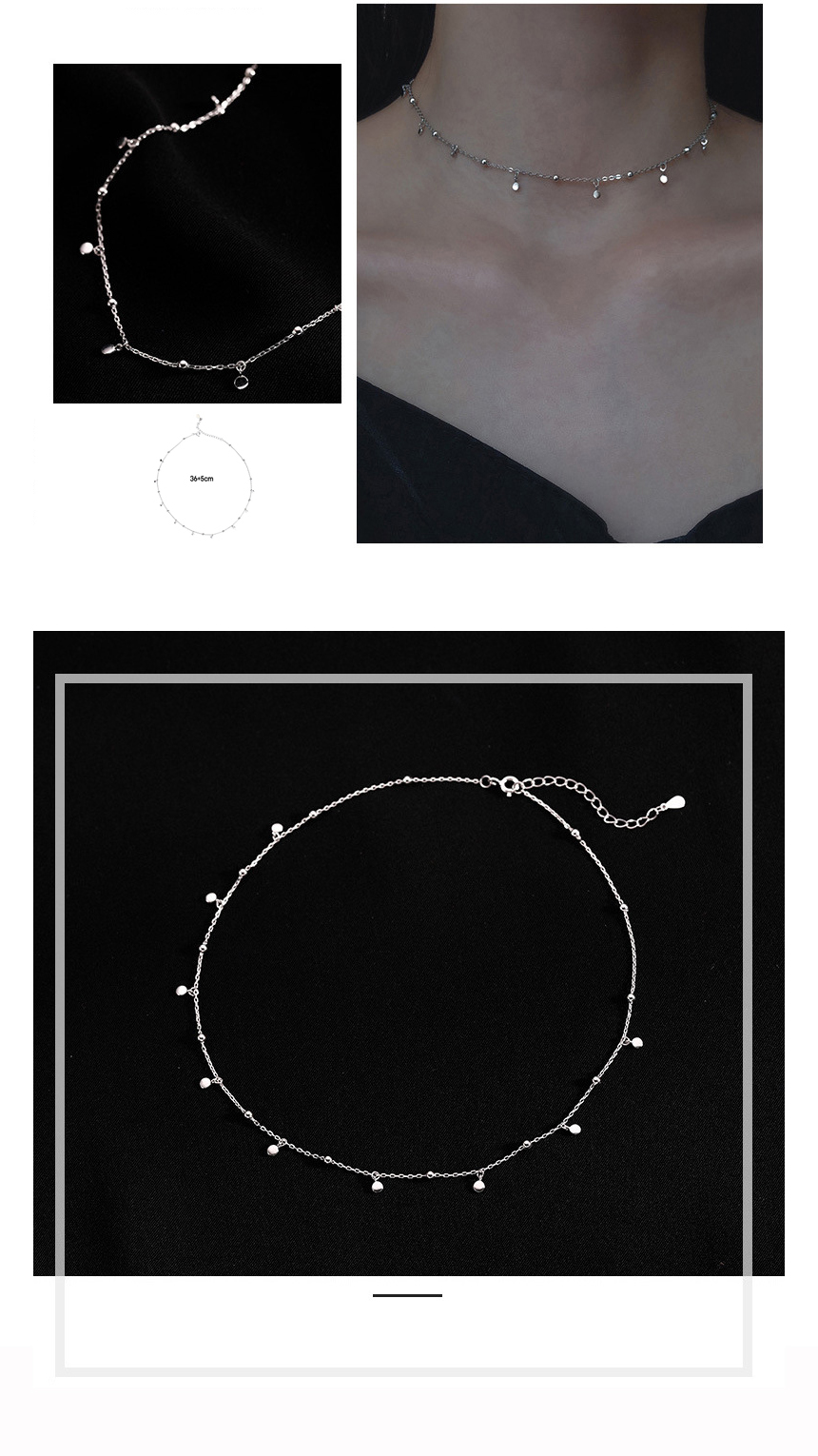 패션 바이 카카오 | 여성 30대 심플 체인 패션 코인 목걸이